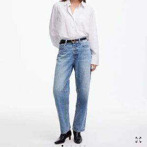 Madewell Women's Relaxed Denim Jeans - Light Blue